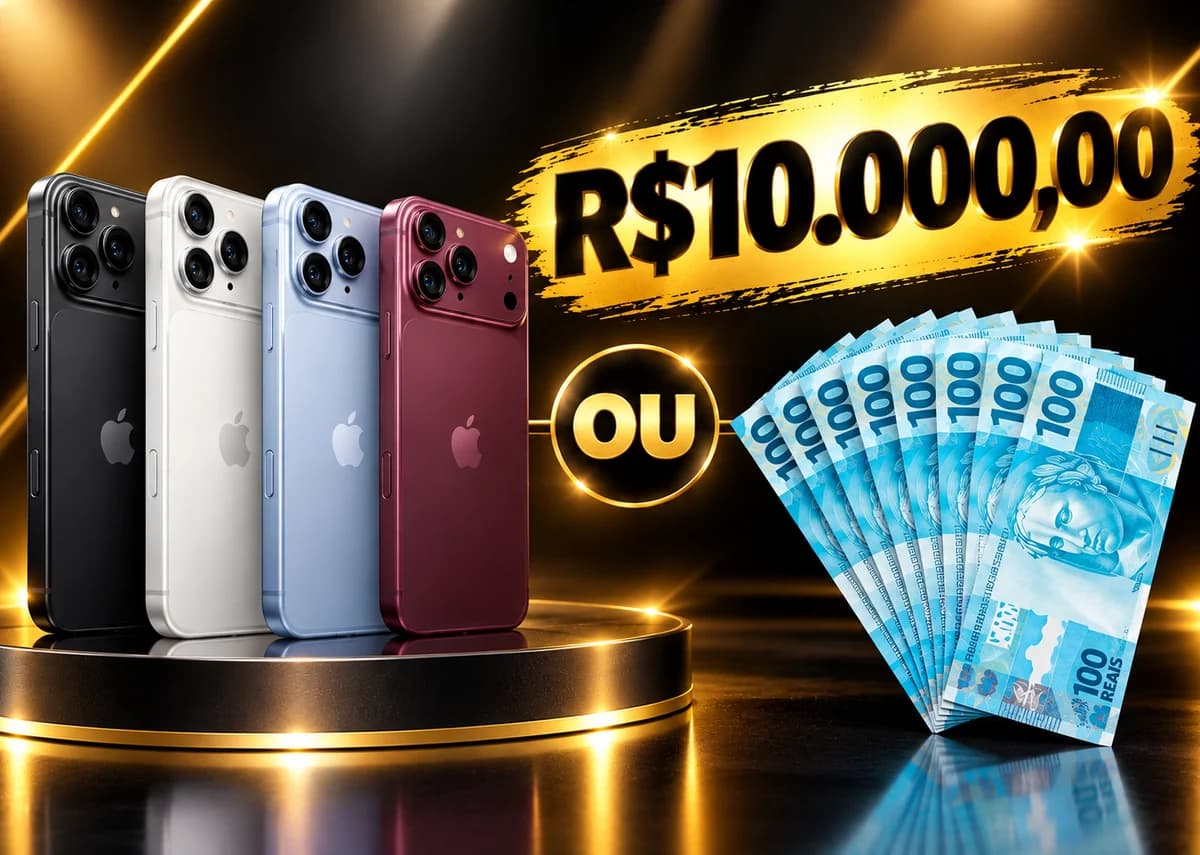 176ª RAPIDINHA - iPhone 18 Pro Max ou 10k no PIX - Imagem 1
