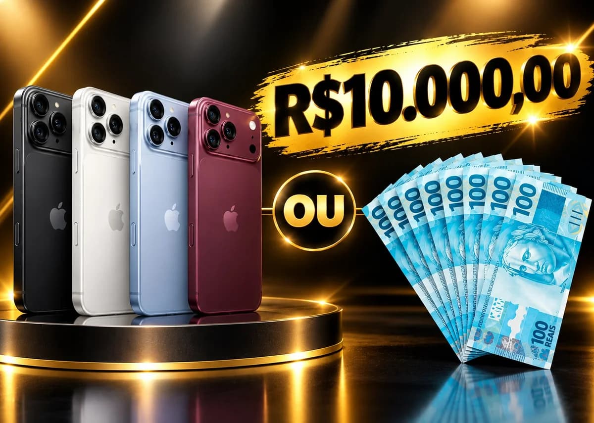 173ª RAPIDINHA - iPhone 18 Pro Max ou 10k no PIX - Imagem 1